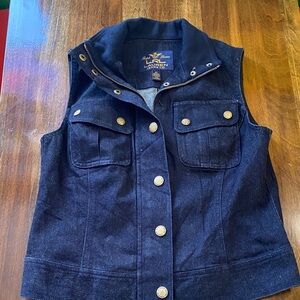Lauren Ralph Lauren Women's Dark Blue Denim Vest